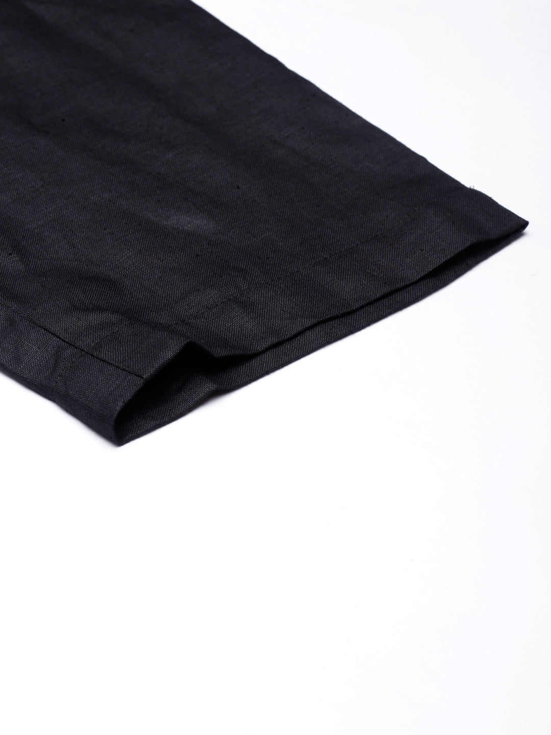 Regal Black Men Hemp Broad Bottom Comfort Pant