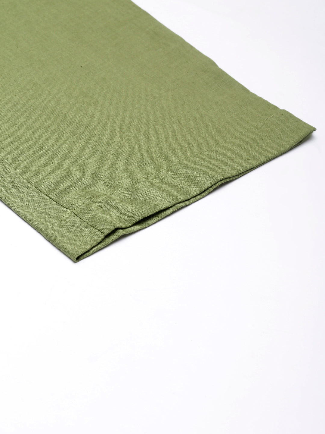 Regal Olive Men Hemp Broad Bottom Comfort Pant