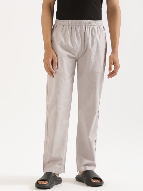Slate Grey Men Hemp Broad Bottom Comfort Pant