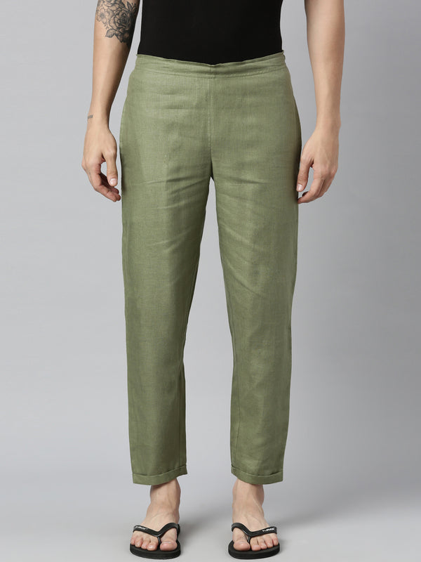 Regal Olive Men Hemp Lounge Pant