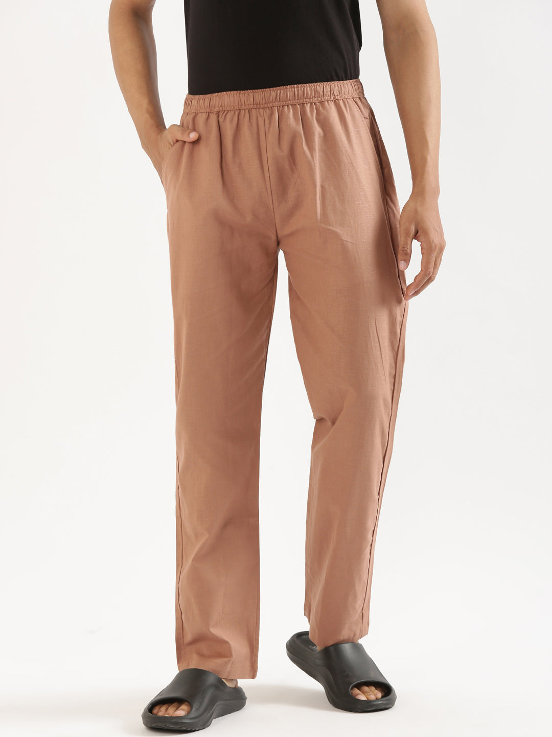 Mocha Brown and Bottle Green (Pack of 2) Men Hemp Comfort Pant