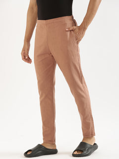 Mocha Brown Men Hemp Lounge Pant