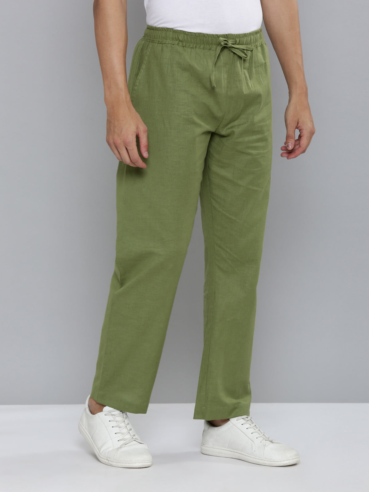 Olive and Slate Grey (Pack of 2) Men Hemp Comfort Pant