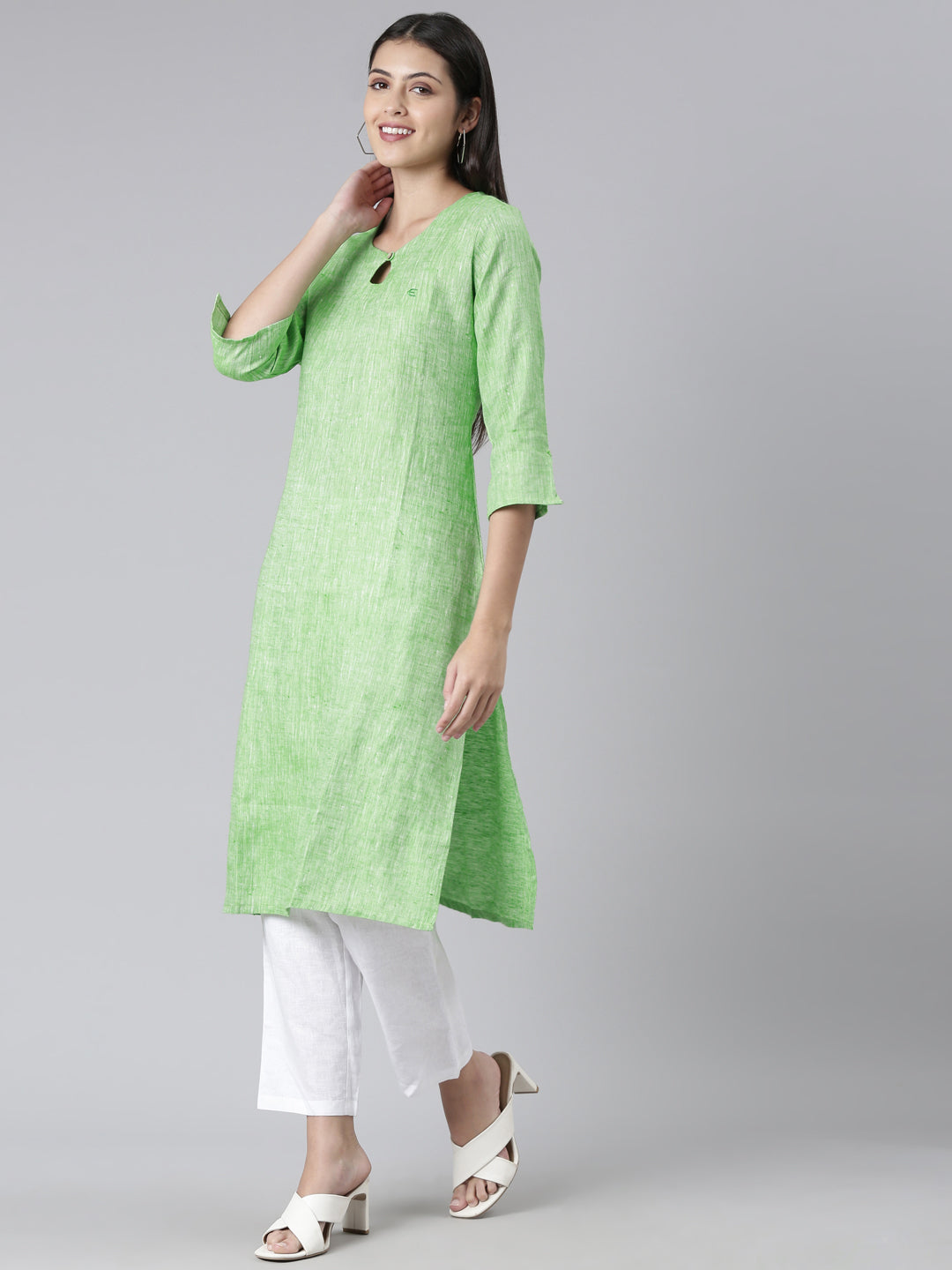 Buy Prettify Women Green Embroidered Single Kurta Set Online at Best Prices  in India - JioMart.