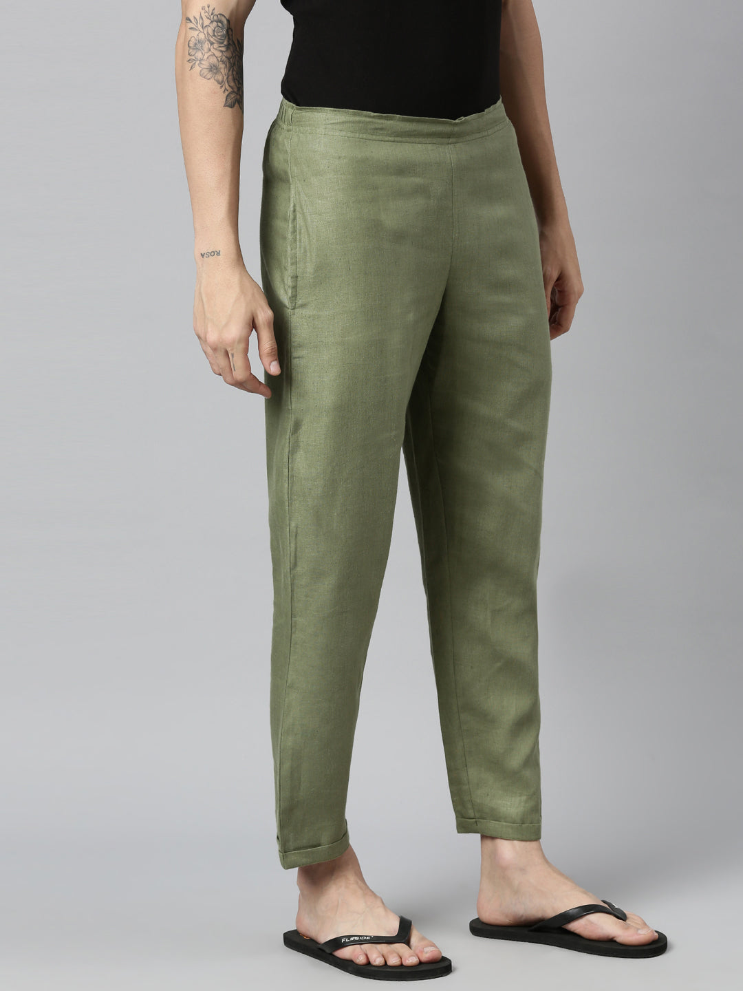Regal Olive Men Hemp Lounge Pant