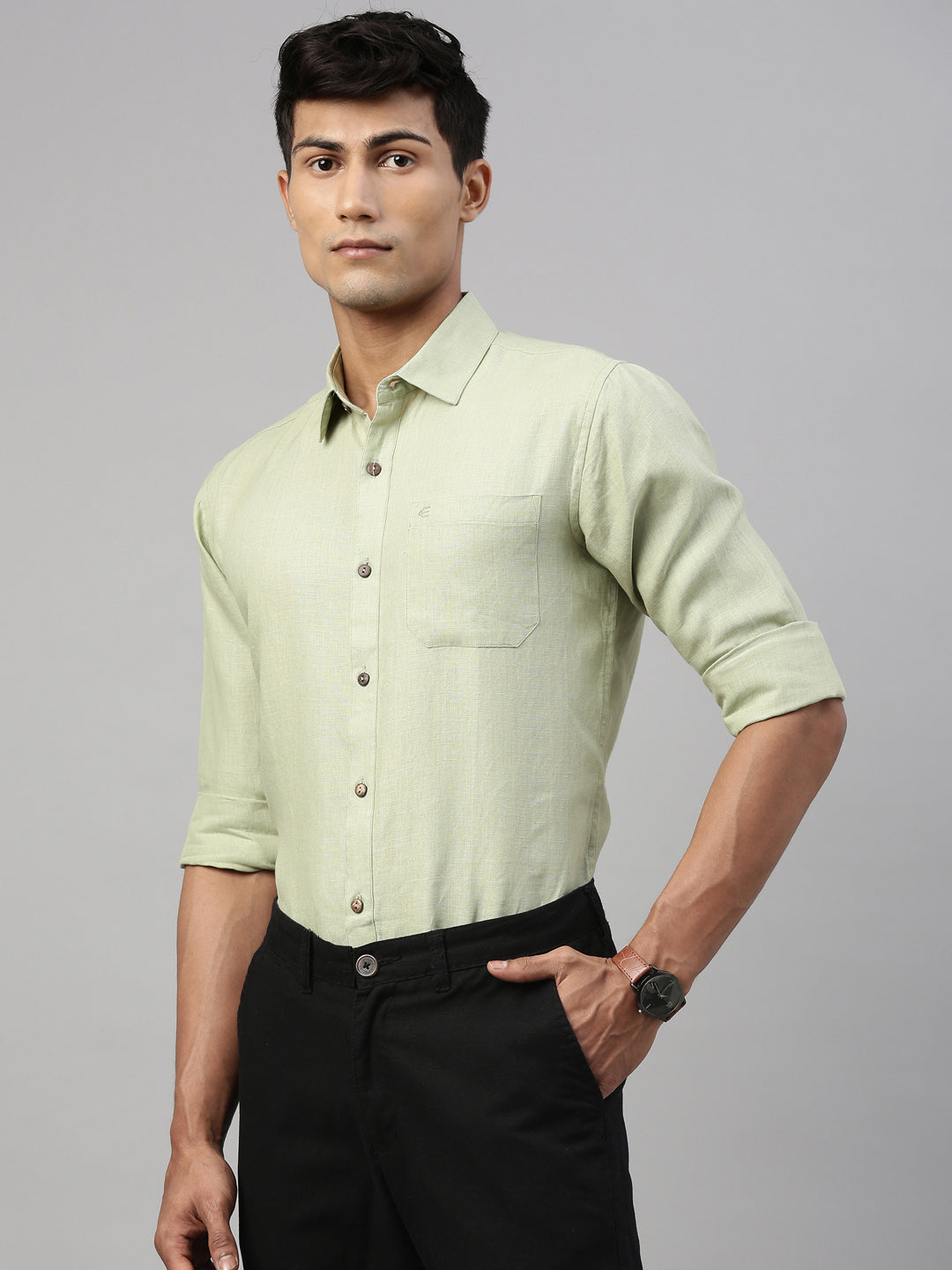 Canhamo Pista Men Hemp Full Sleeve Shirt