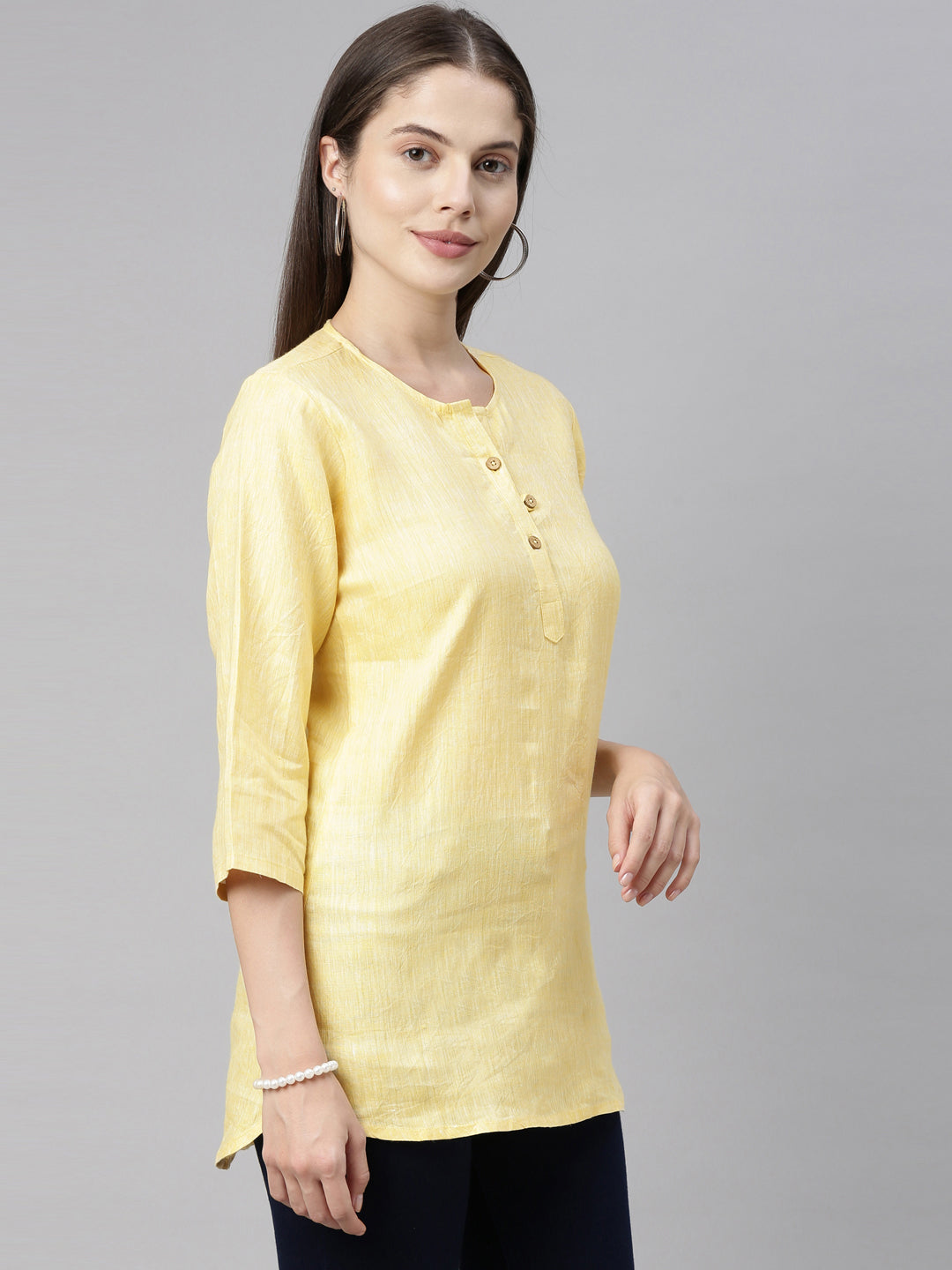 Women Lemon Yellow Ultimate Yoga Top