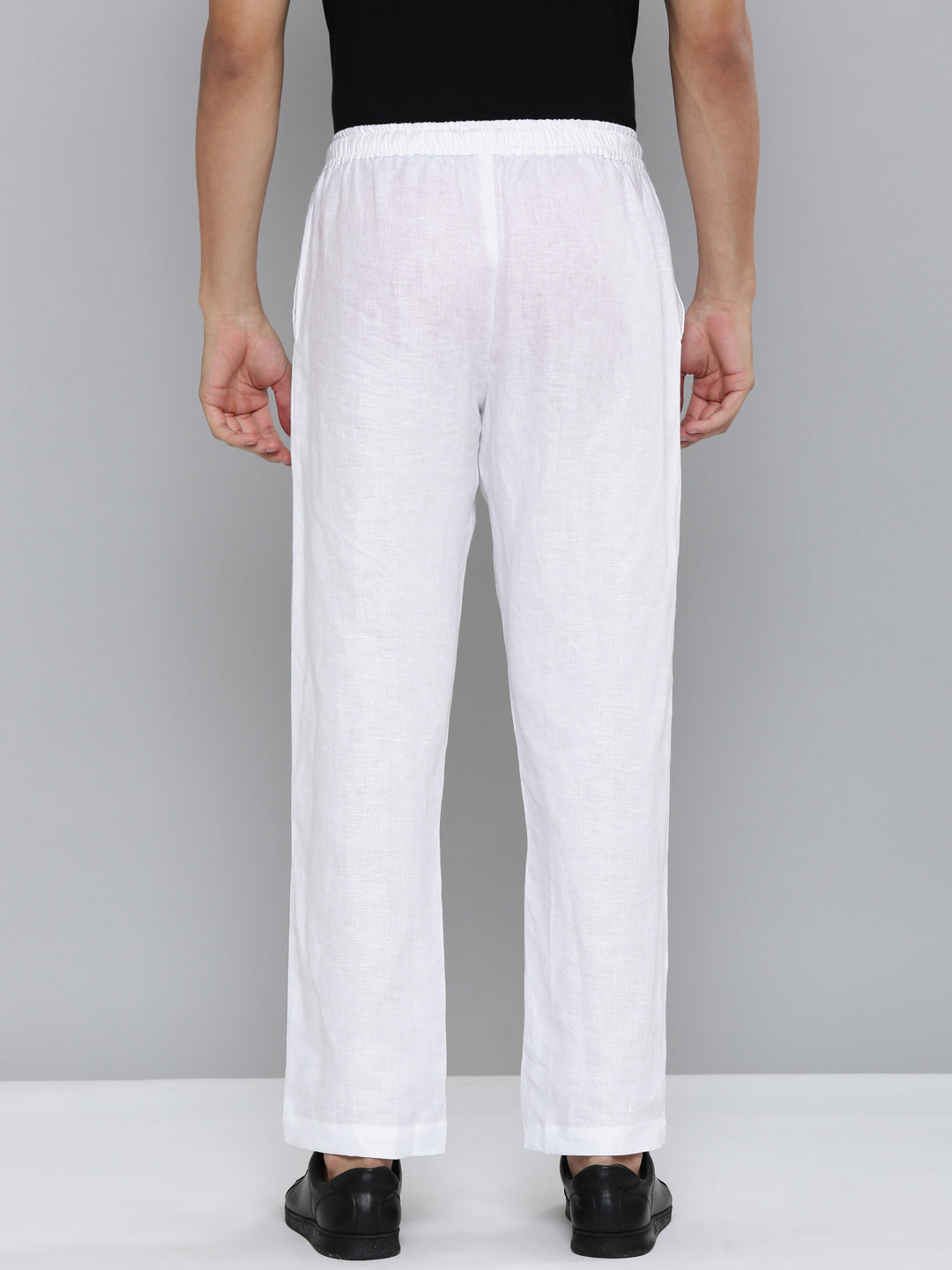 White and regal black (Pack of 2) Men Hemp Comfort Pant