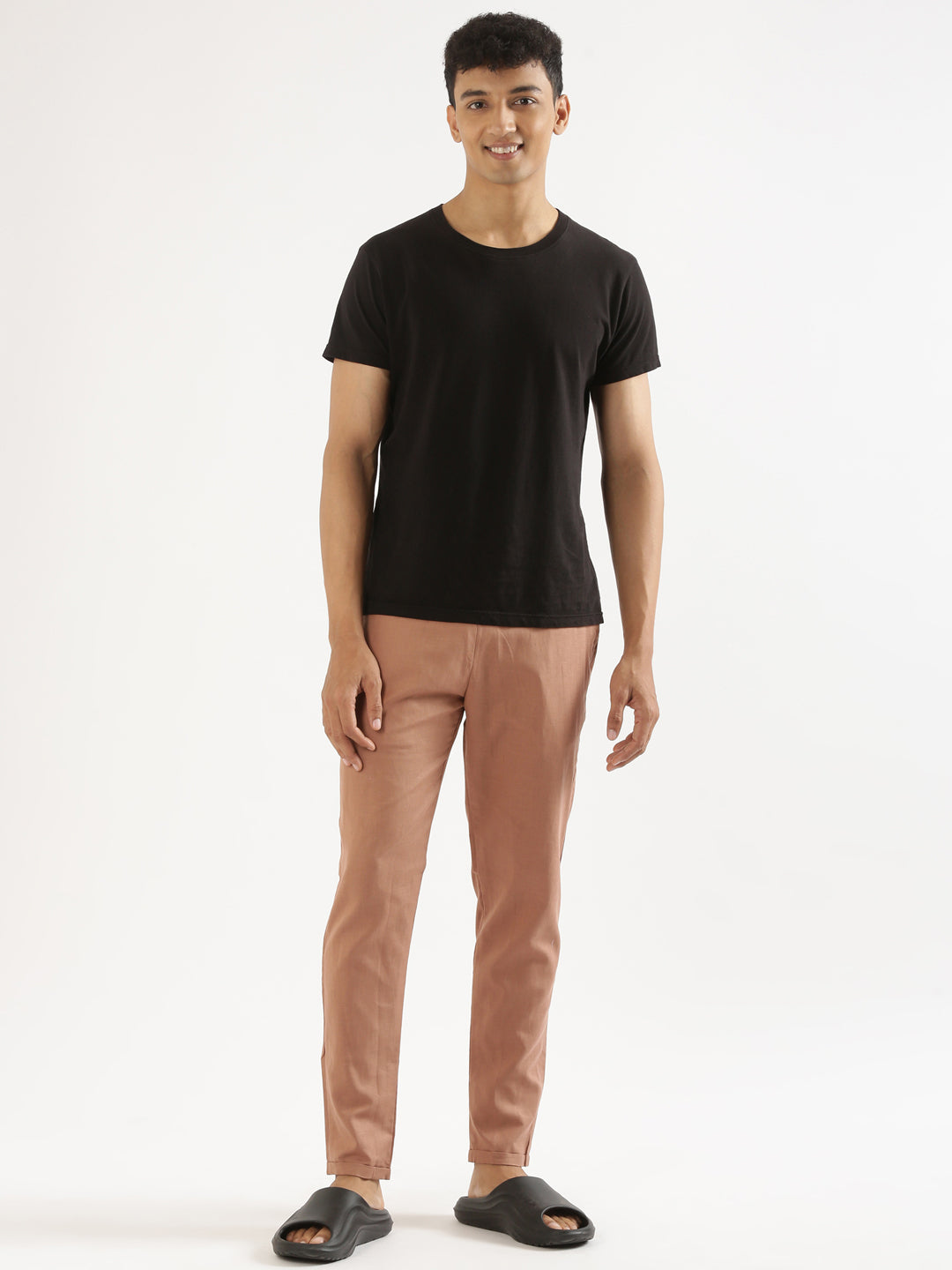 Mocha Brown Men Hemp Lounge Pant