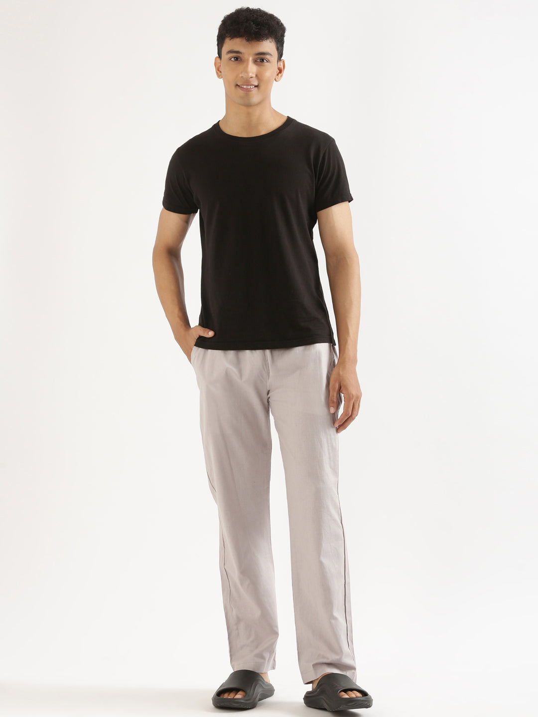 Slate Grey and Mocha Brown (Pack of 2) Men Hemp Comfort Pant