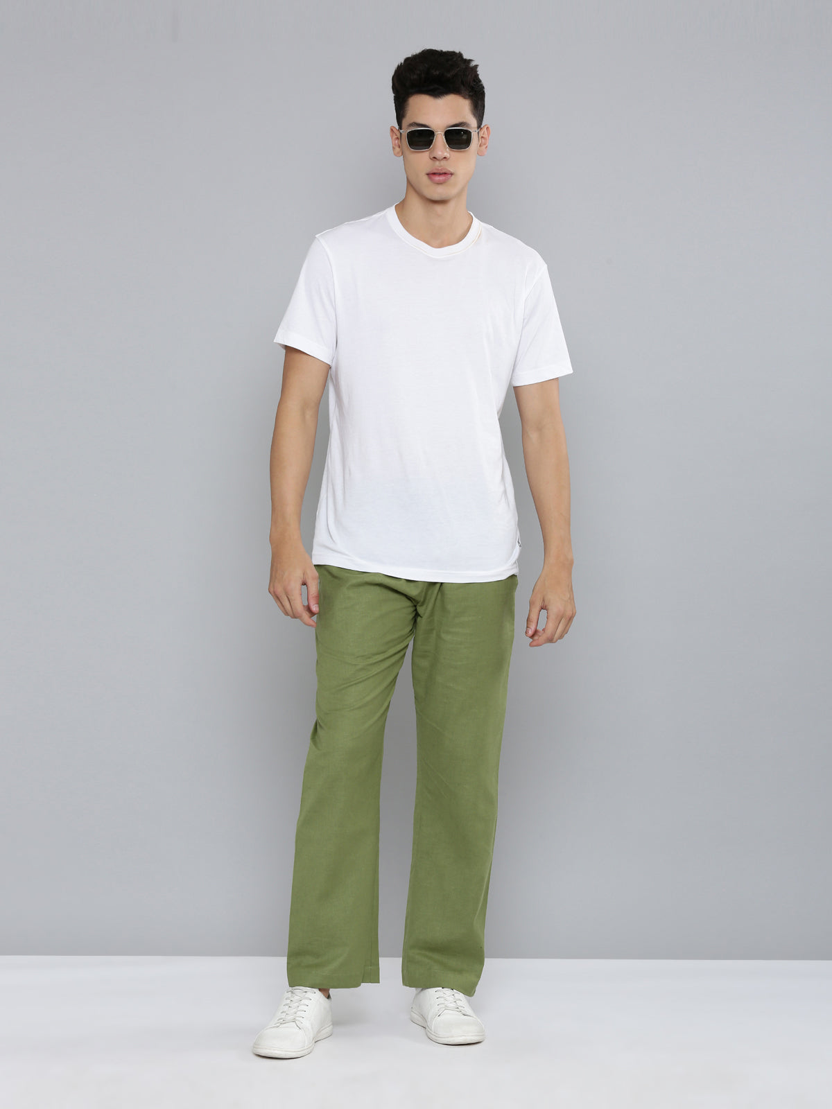 Olive and Slate Grey (Pack of 2) Men Hemp Comfort Pant
