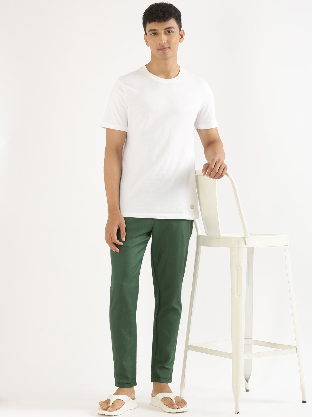 Olive, Black, Bottle Green (Pack of 3) Men Hemp Lounge Pants