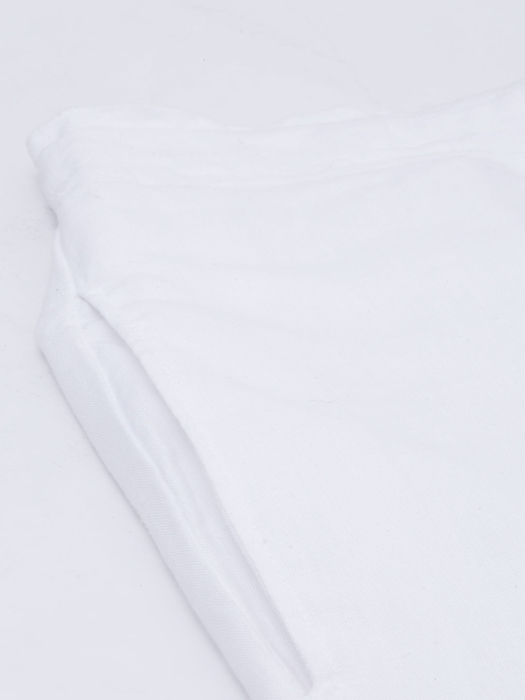 White Solid Men Hemp Lounge Pant