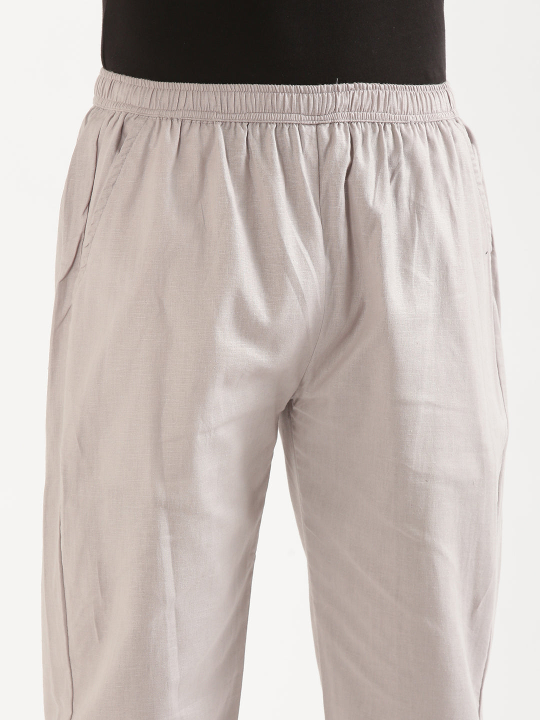 Slate Grey Men Hemp Broad Bottom Comfort Pant