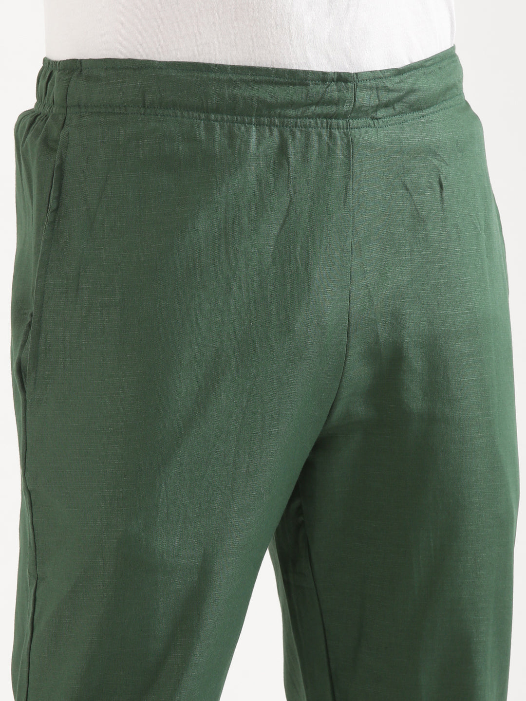 Bottle Green Men Hemp Lounge Pant