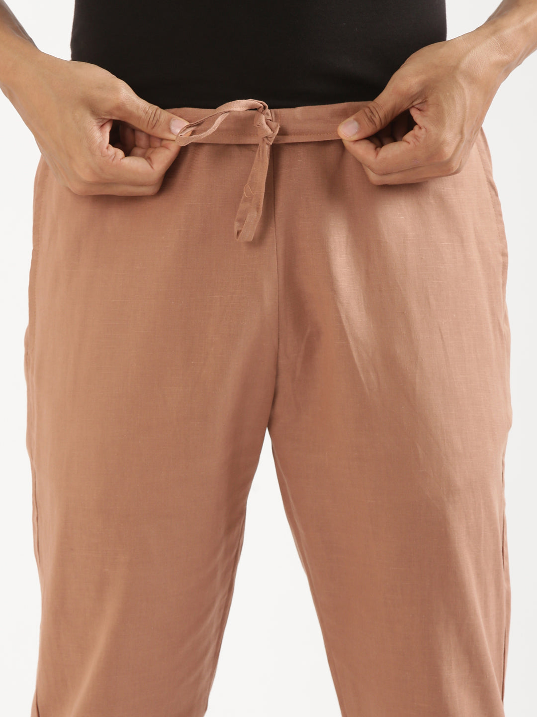 Mocha Brown Men Hemp Lounge Pant