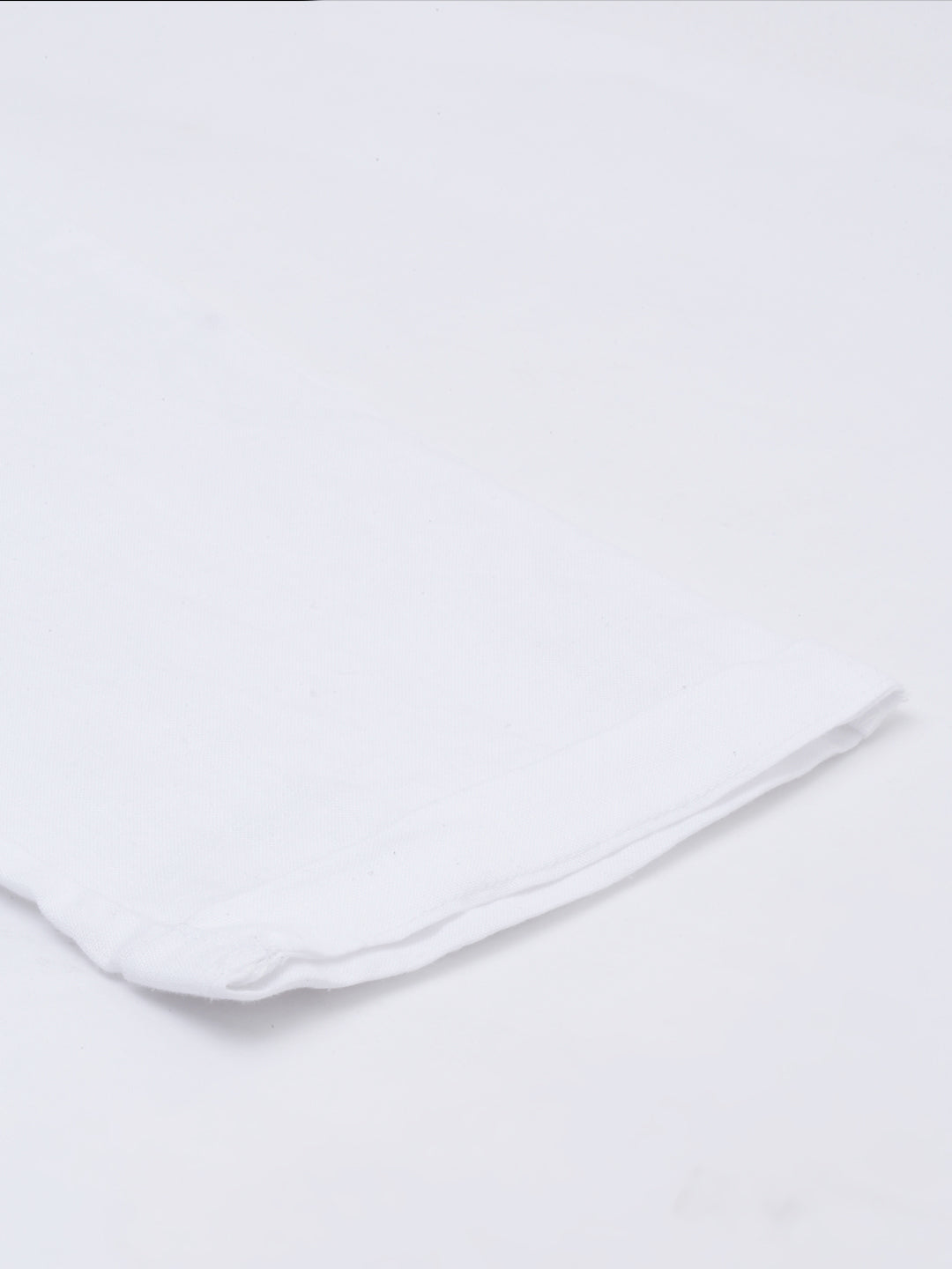 White Solid Men Hemp Lounge Pant