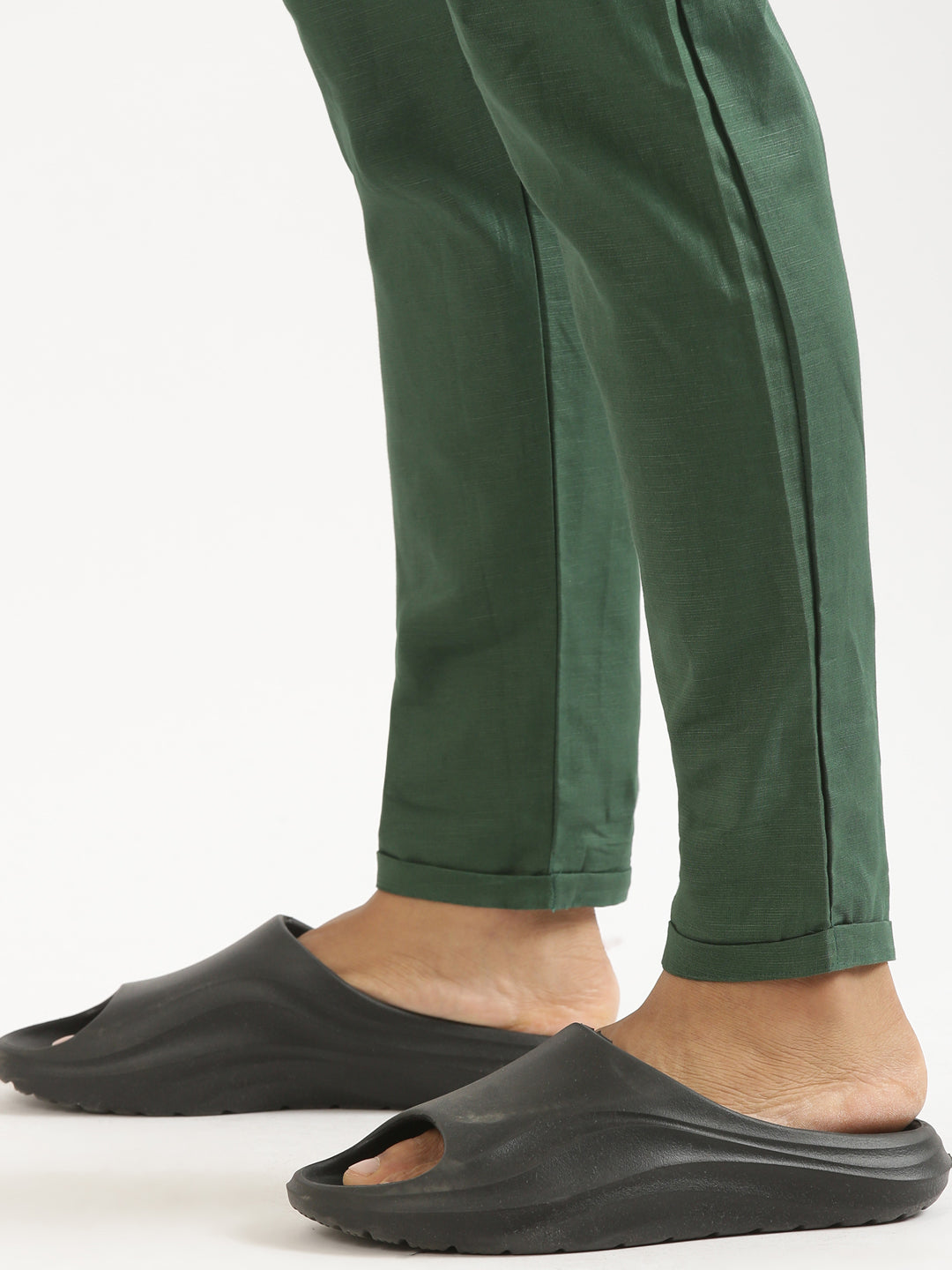 Bottle Green Men Hemp Lounge Pant