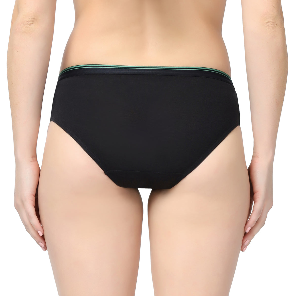Black and Navy Blue (Pack of 2) Women hemp hipster panty