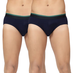 Men hemp brief (Pack of 2, Navy Blue)