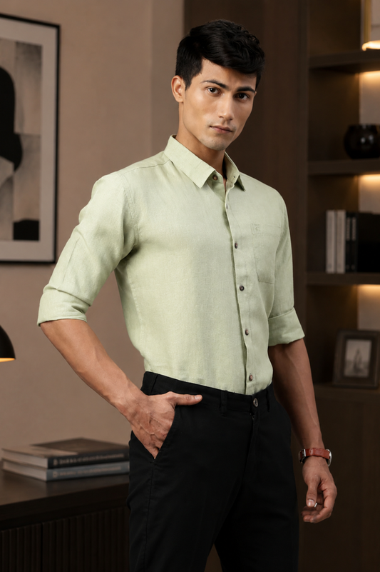 Canhamo Pista Men Hemp Full Sleeve Shirt
