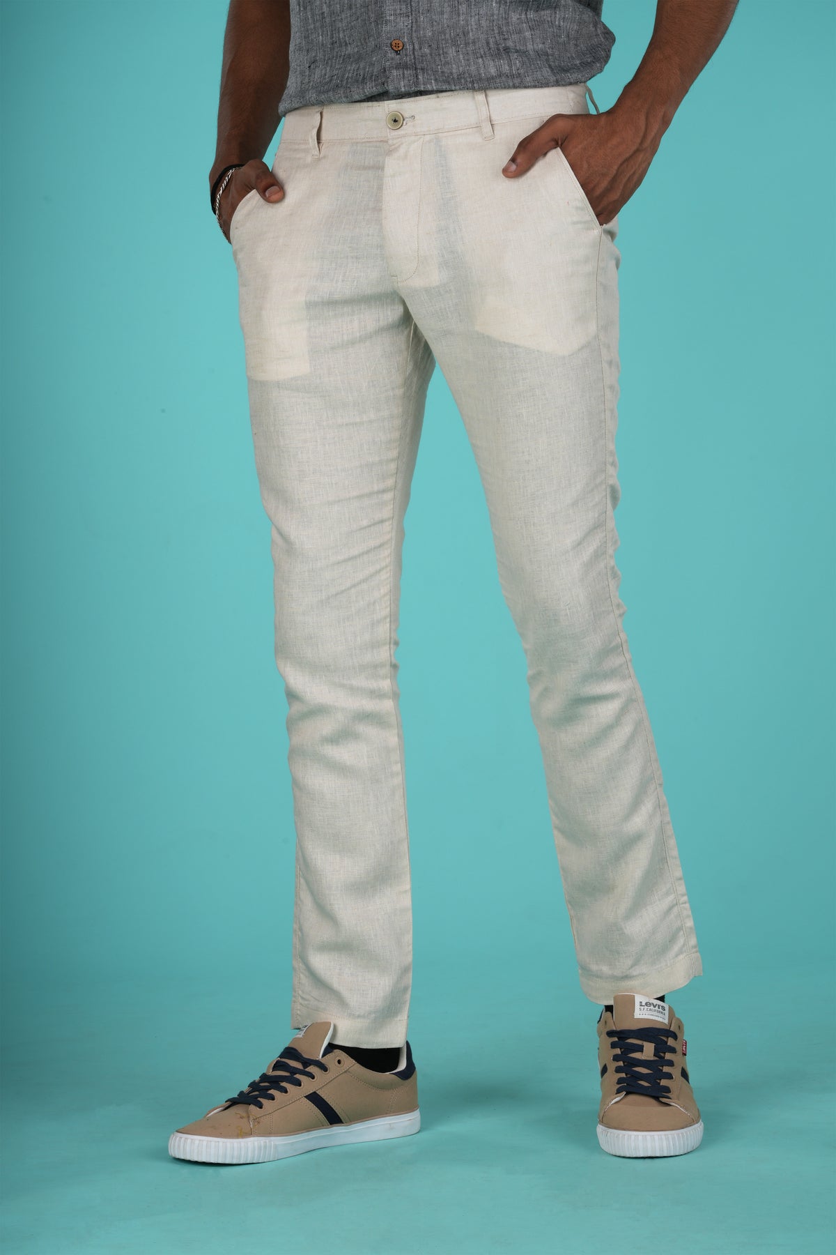 Off-White Men Hemp Trouser