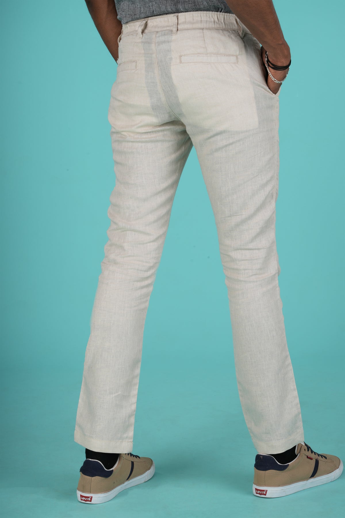 Off-White Men Hemp Trouser