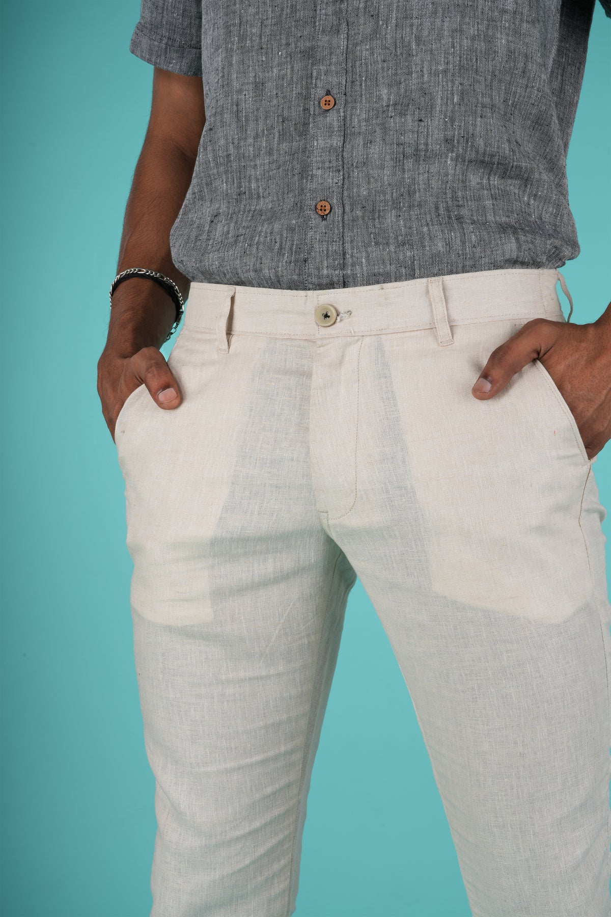 Off-White Men Hemp Trouser