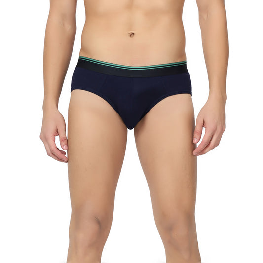 Navy blue Men hemp brief