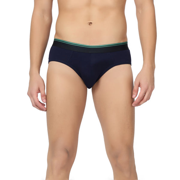 Navy blue Men hemp brief