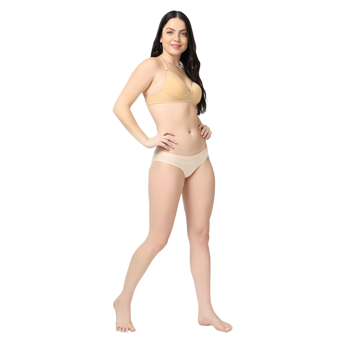 Black and Nude (Pack of 2) Women hemp bikini panty