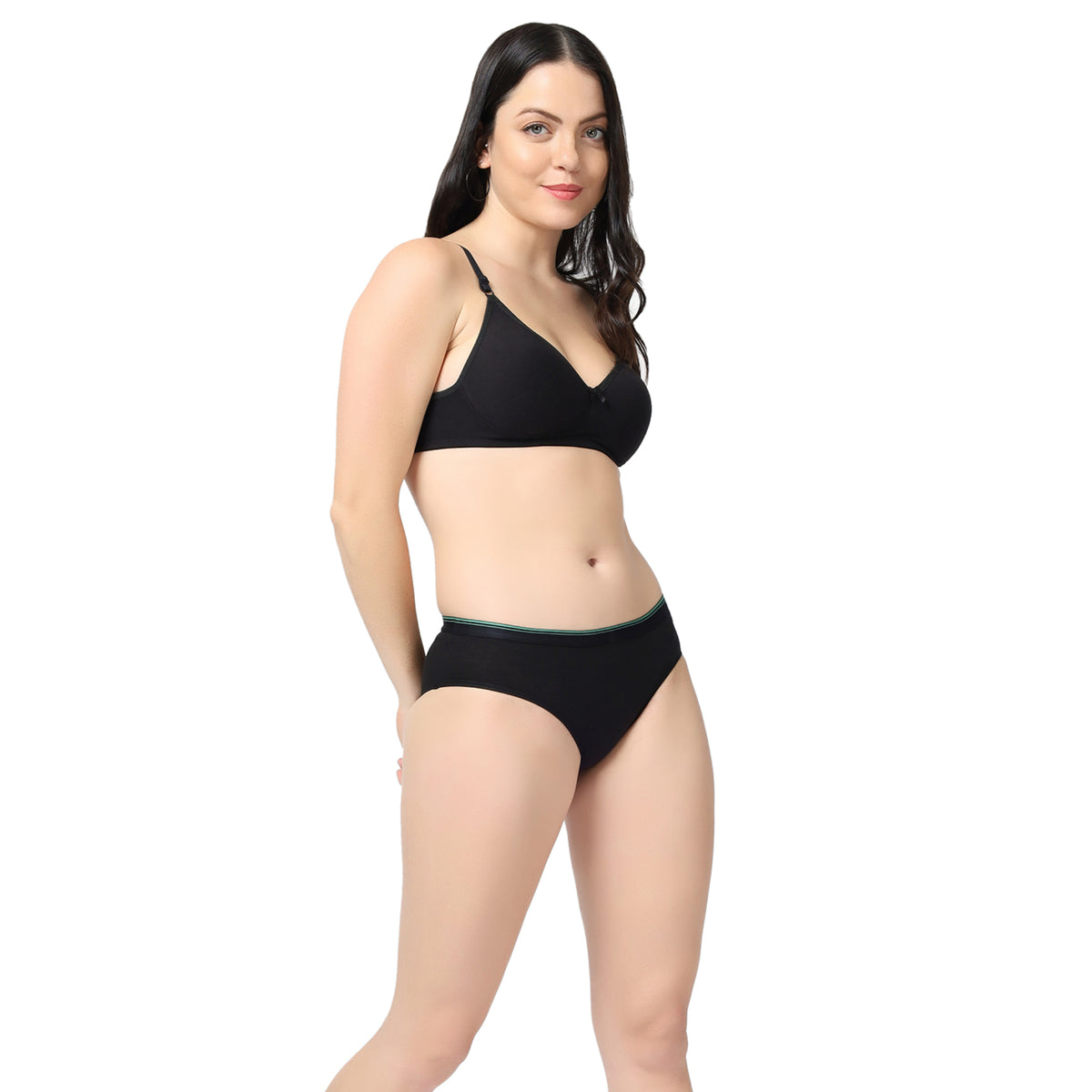 Black Women hemp hipster panty