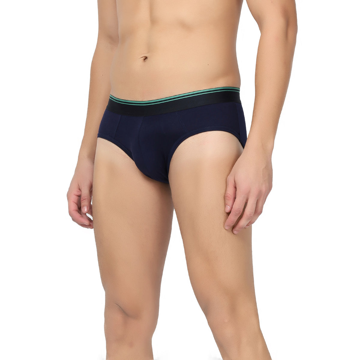 Navy blue Men hemp brief