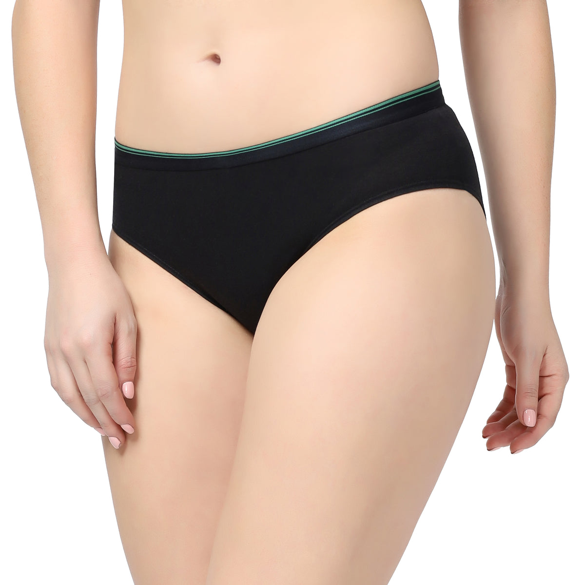 Black Women hemp hipster panty