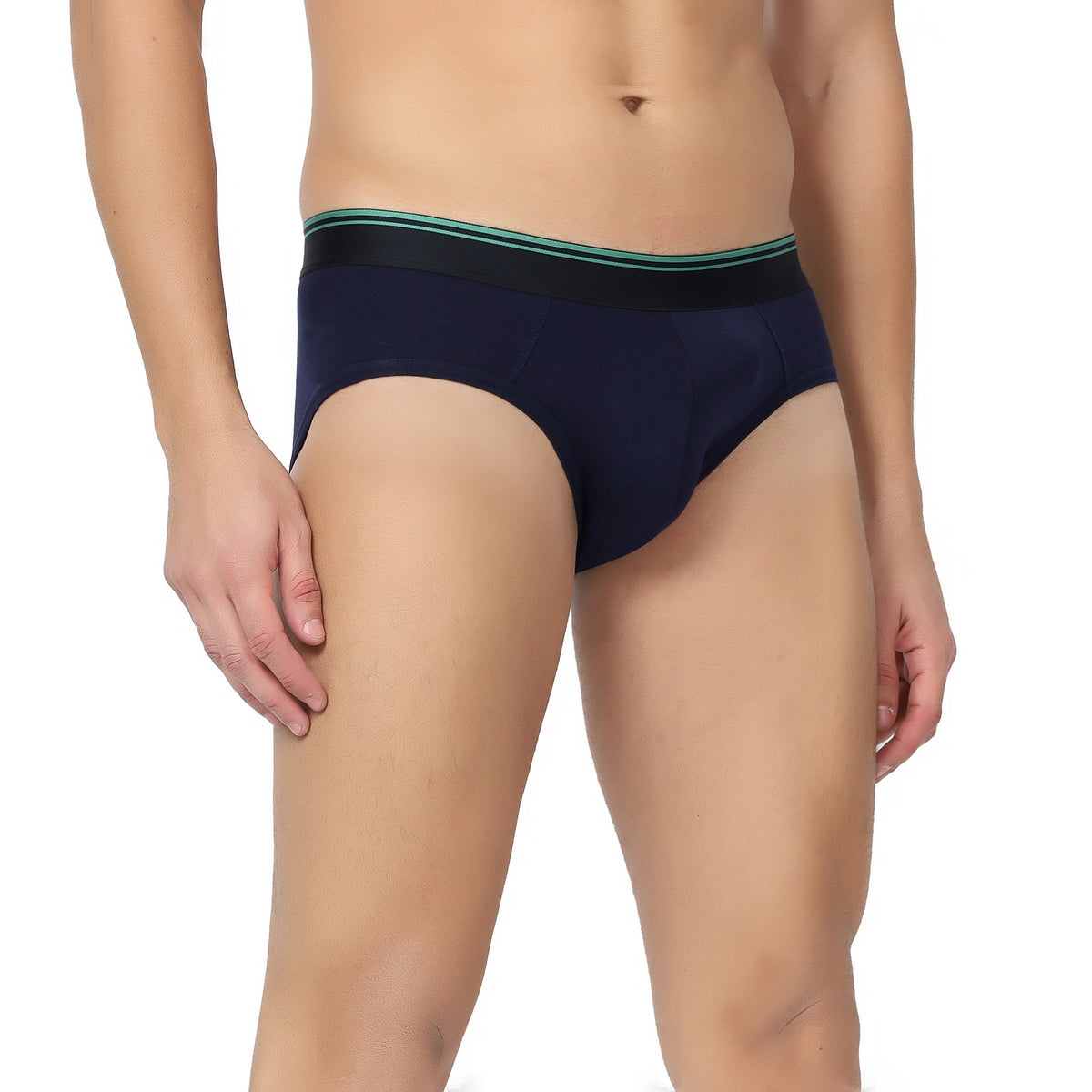 Navy blue Men hemp brief