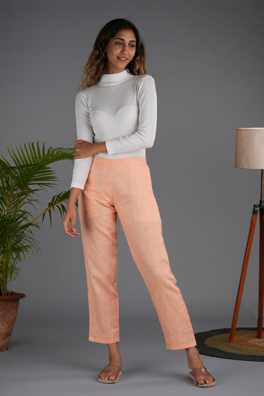 stylish Women Neon Saffron Hemp Lounge Pant