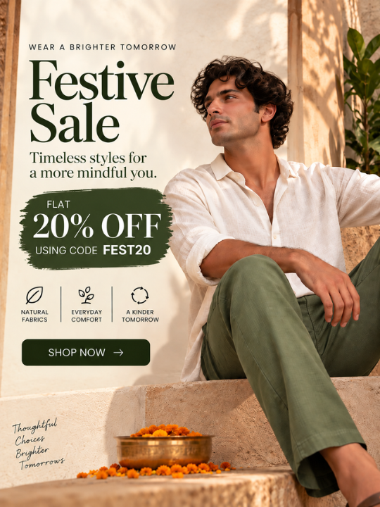 Festive sale on hemp clothing