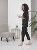 women regal black lounge pants