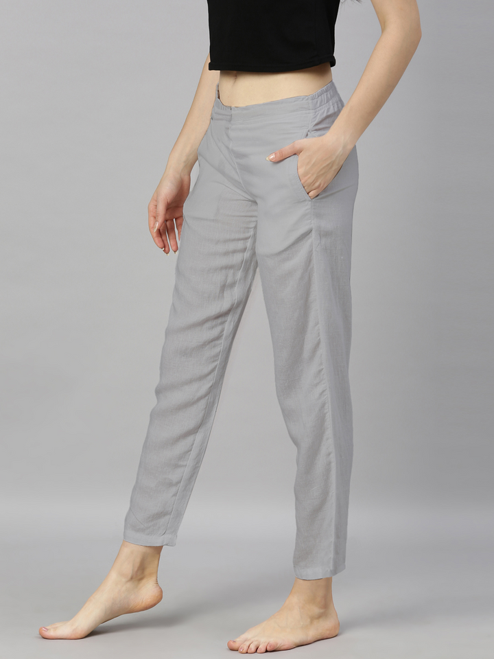 Grey Trousers Women - Hemp Smart Trousers