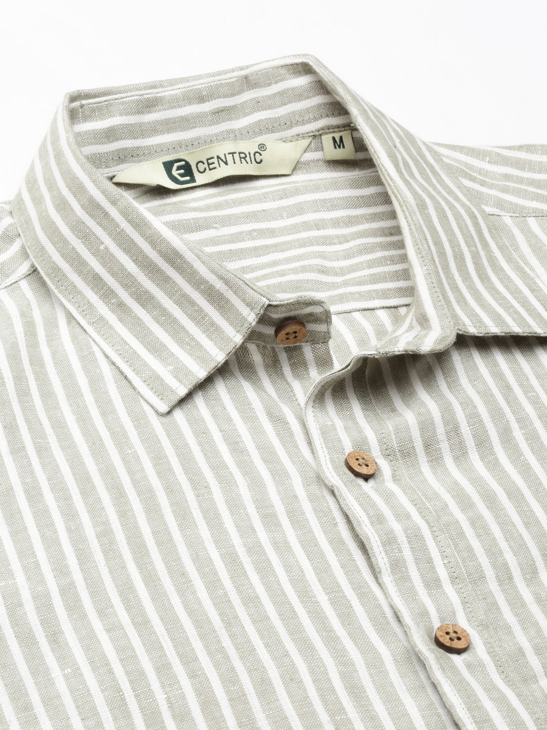 Whispering Olive Men Hemp Half Sleeve Shirt