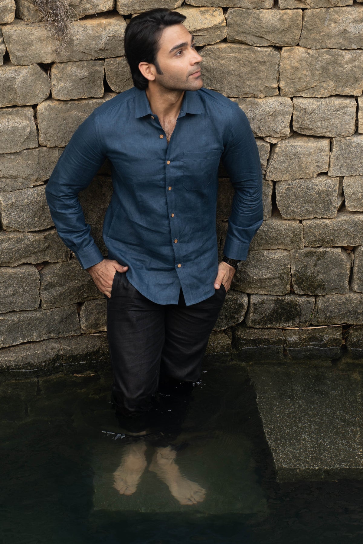 Men Regal Blue Shirt