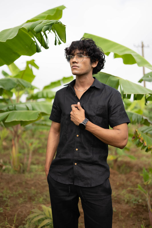 Men Regal Black Shirt