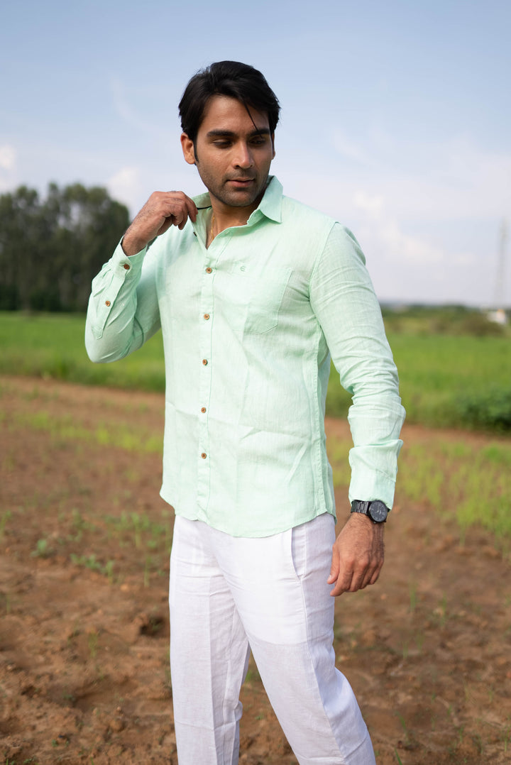 Men Pista Green Shirt men-pista-green-shirt